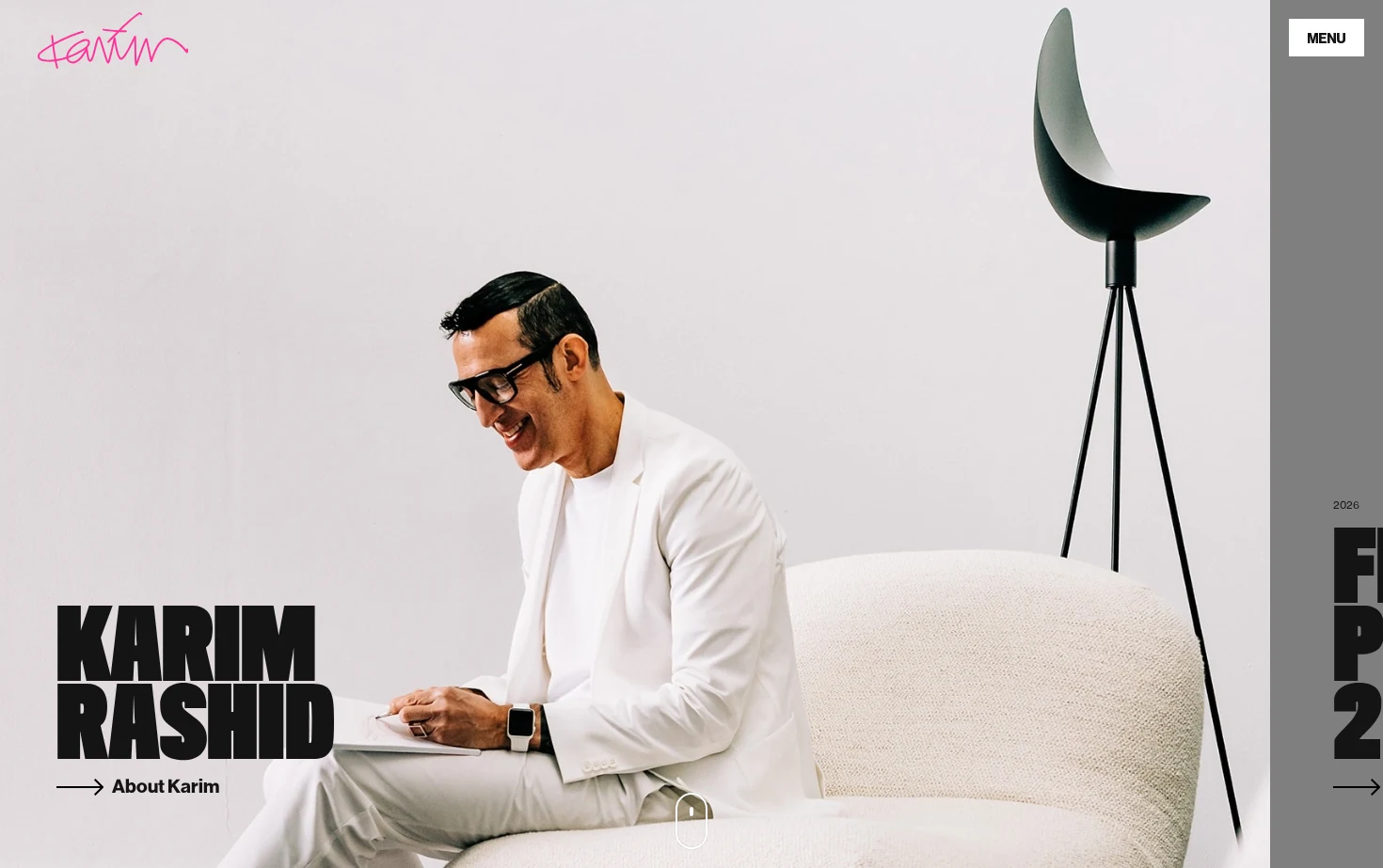 Karim Rashid 页面快照
